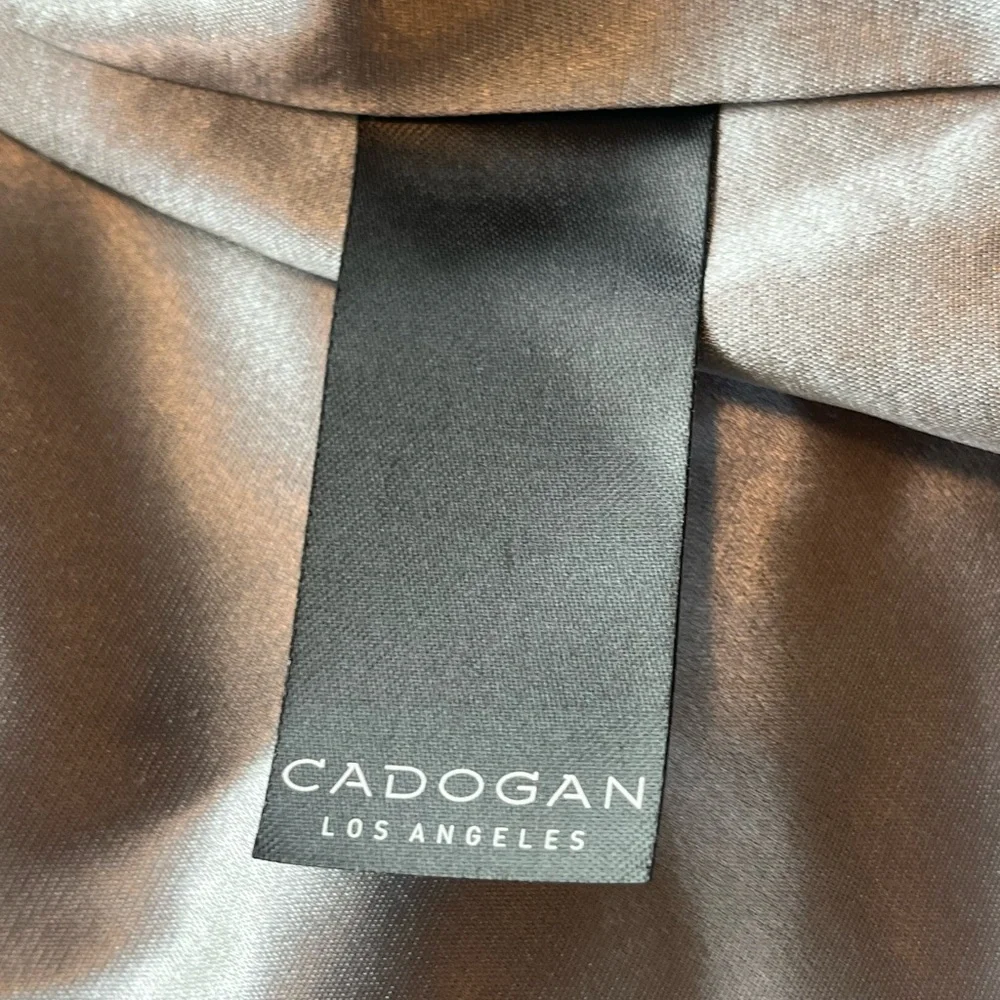 Cadogan Luxury Lexington Lined Wool Jacket Gray Brown Plaid Men’s Size L - Picture 14 of 16